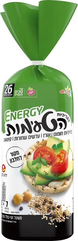 פריכיות הטעימות אנרג'י 135 גרם