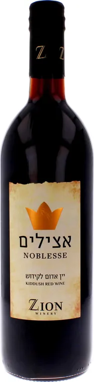 יין אצילים אדום מתוק 750 מ"ל יקבי ציון