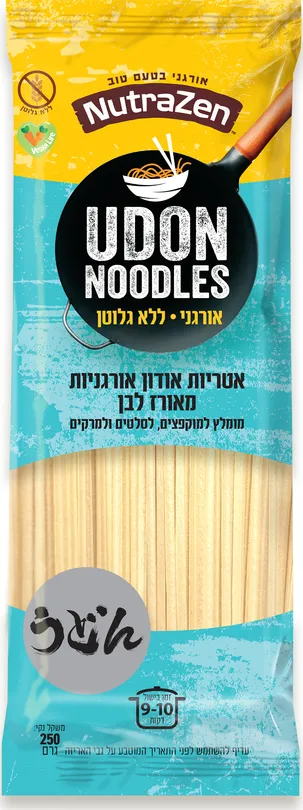 אטריות אודון מאורז לבן אורגני 250 גרם