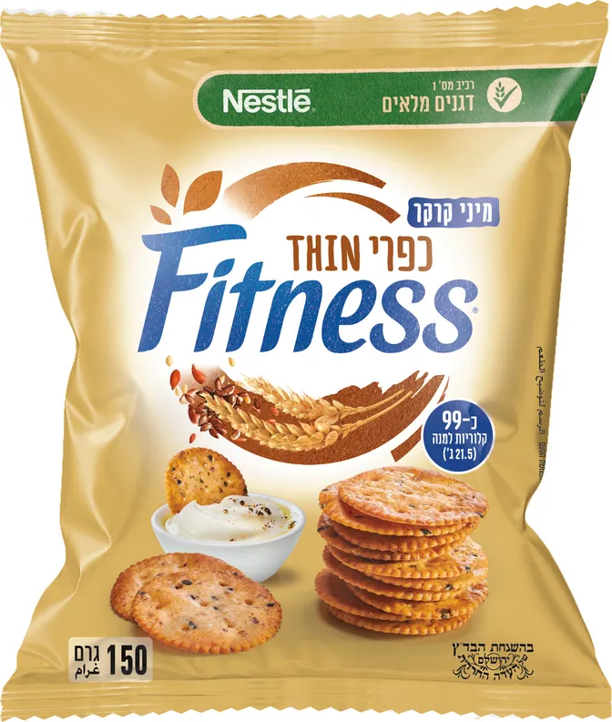 חטיפי קרקר פיטנס טין מיני כפרי 150 גרם