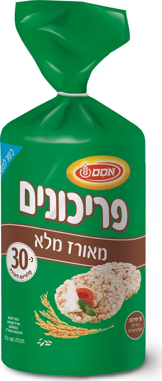 פריכונים מאורז מלא 140 גרם