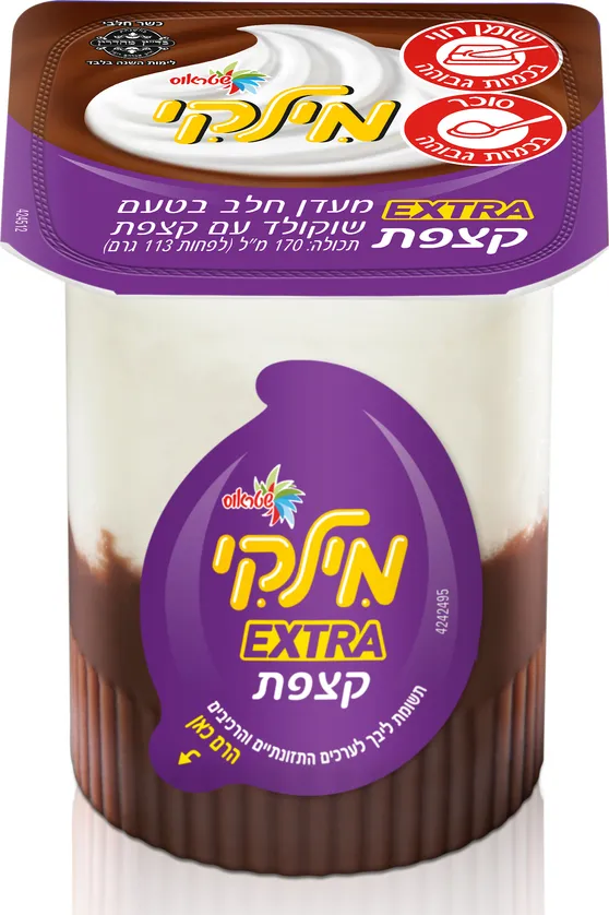 מילקי אקסטרה קצפת 170 גרם שטראוס