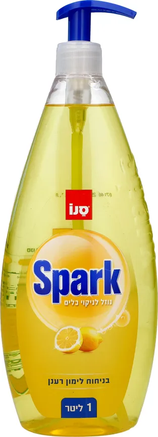 נוזל לכלים סנו ספארק בניחוח לימון רענן 1 ליטר
