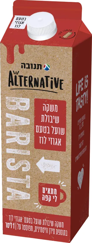 משקה שיבולת שועל בטעם אגוזי לוז 1 ליטר