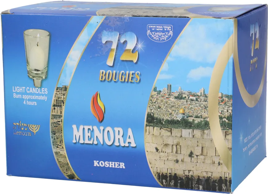 נרות מנורה 72 4 שעות