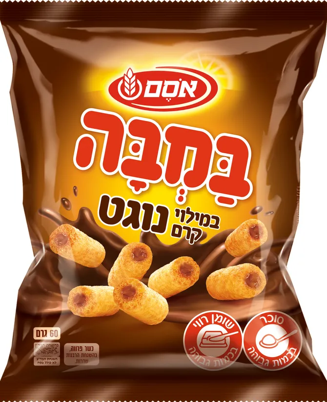 במבה במילוי קרם נוגט 60 גרם