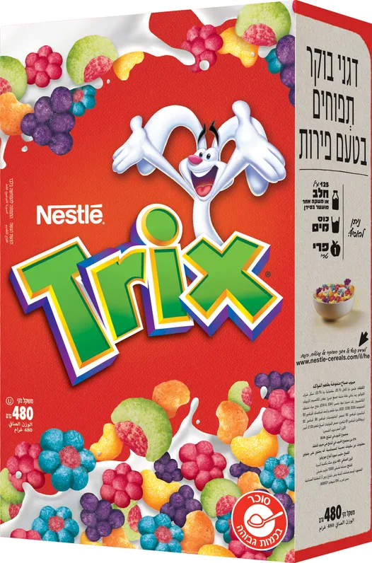 טריקס דגני תירס תפוחים בטעם פירות, 480 גרם