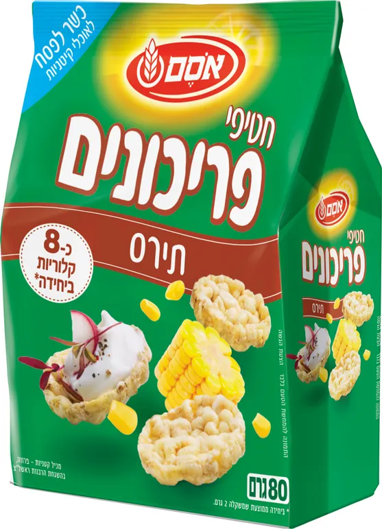 חטיפי פריכונים תירס 80 גרם - אסם