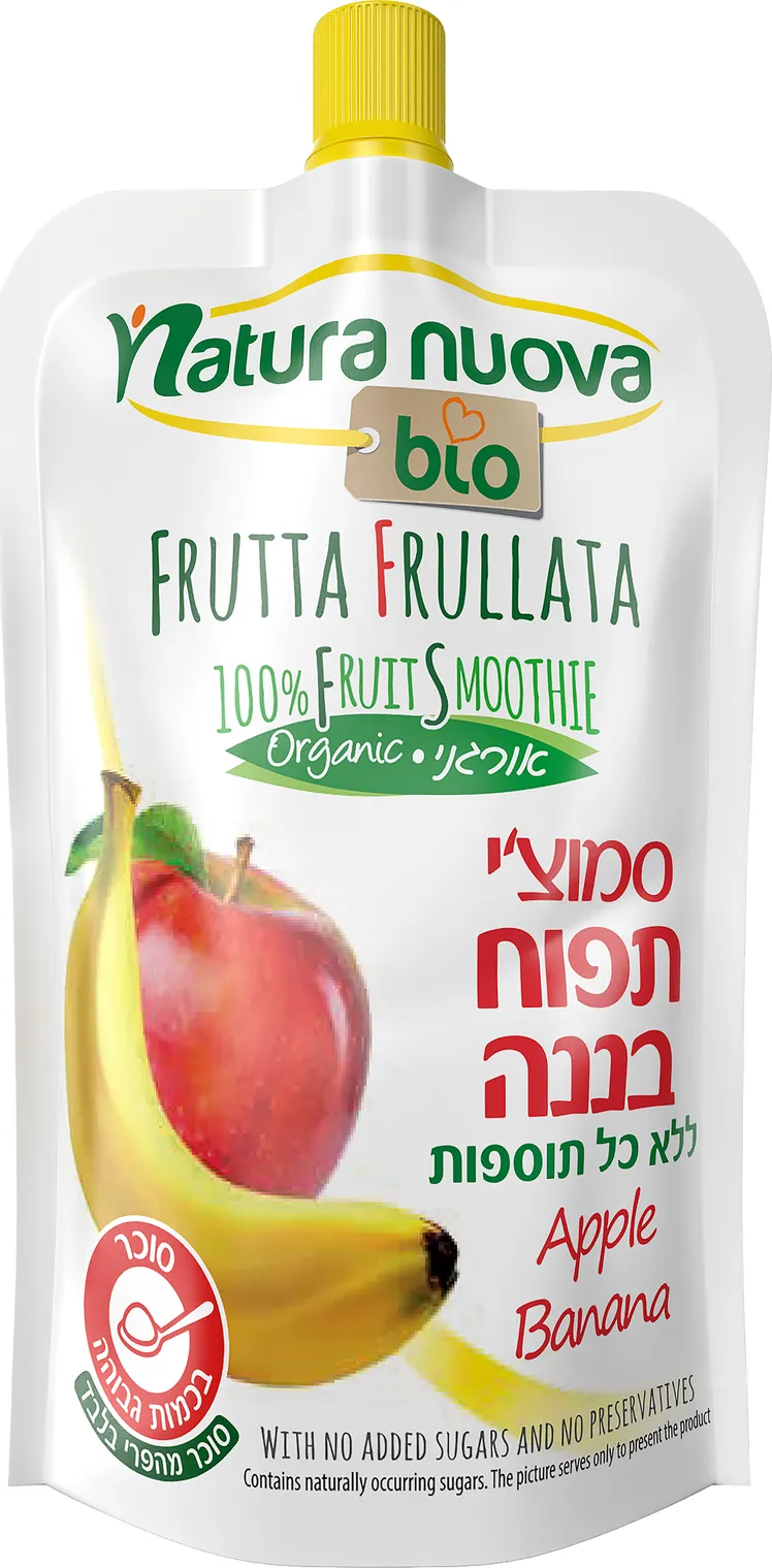 נטורה נובה - סמוזי תפוח בננה אורגני