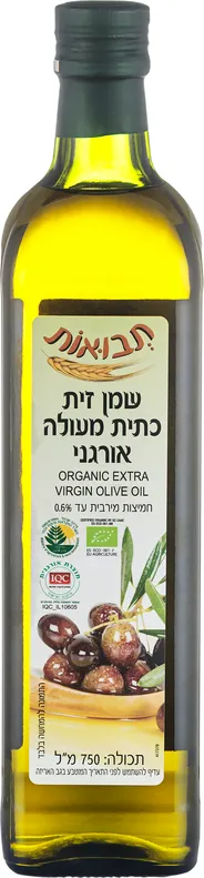 שמן זית כתית מעולה אורגני 750 מ"ל