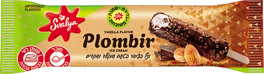 גלידה אסקימו פלומביר שקדים שוקולד 63 גרם