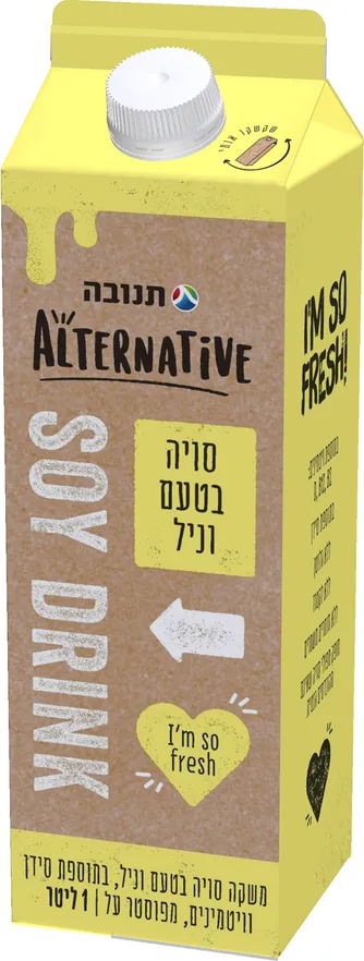 משקה סויה בטעם וניל תנובה