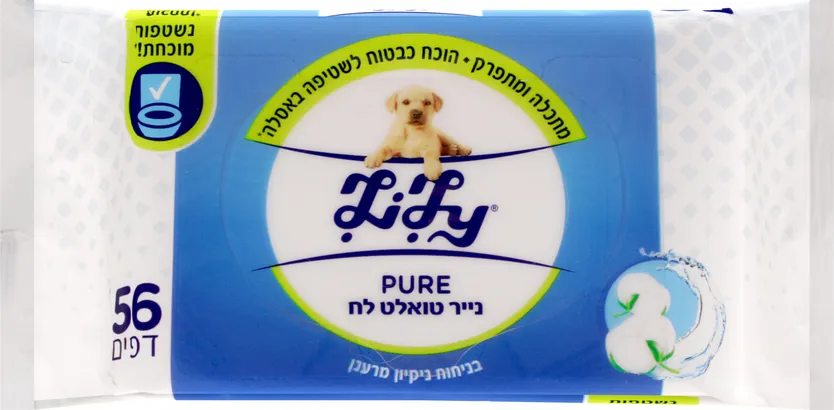 מגבוני נייר טואלט לח פיור לילי