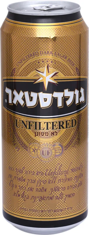 בירה גולדסטאר לא מסונן פחית 500 מ"ל