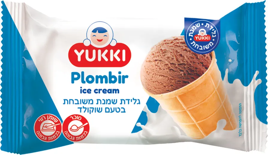 גלידה שוקולד פלומביר בכוס יוקי