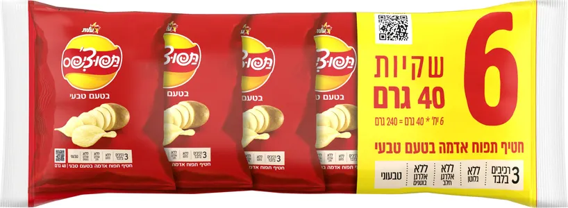 מארז תפוצ'פס טבעי 6*40