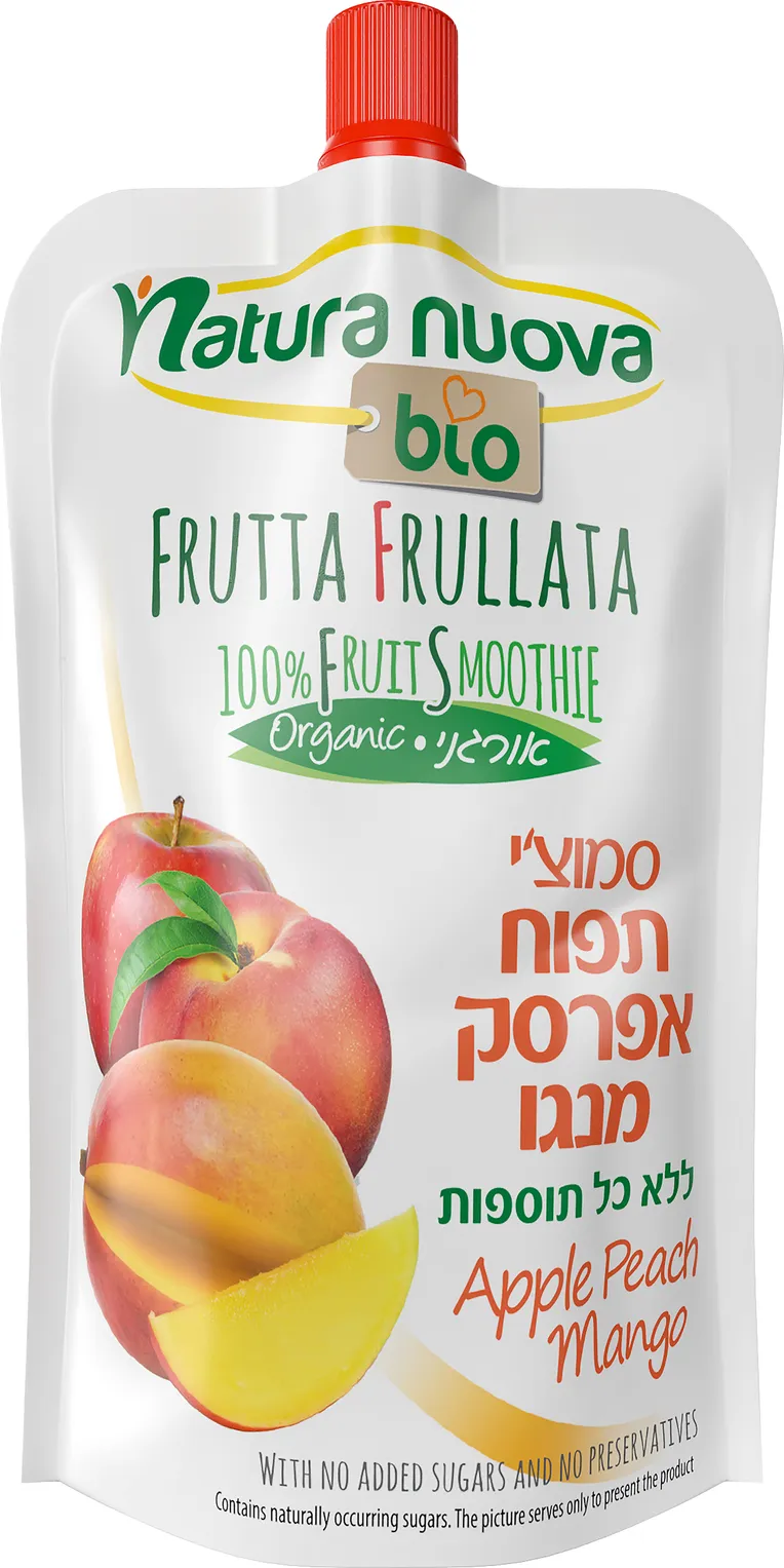 נטורה נובה - סמוזי מנגו אפרסק אורגני