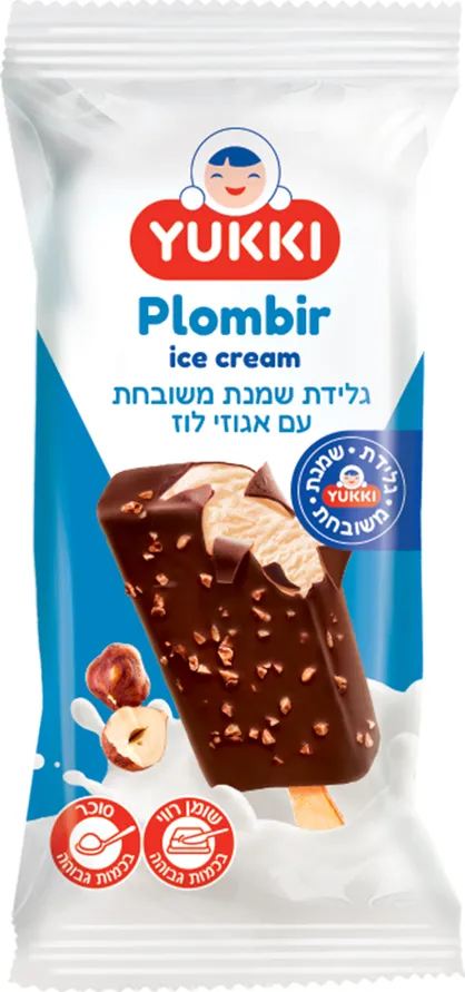 גלידה פלומביר אסקימו עם אגוזים יוקי