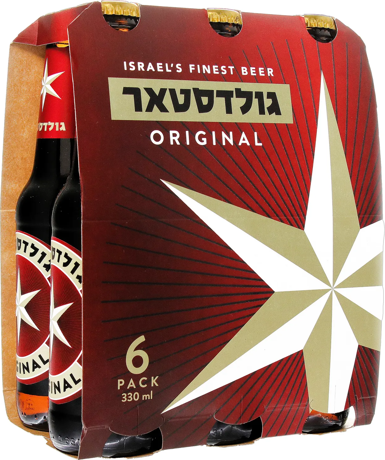 בירה גולדסטאר שישייה בקבוק