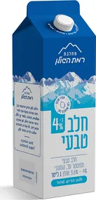 חלב טבעי 4% 1 ליטר