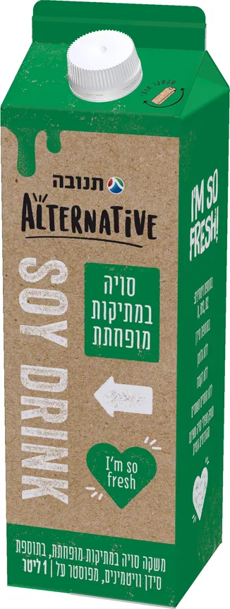 משקה סויה במתיקות מופחתת
