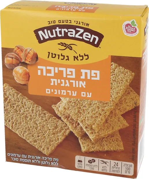 פת פריכה אורגנית ללא גלוטן - ערמונים 100 גרם