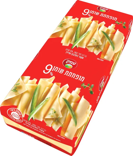 גבינה חצי קשה מופחת שומן 9% עמק