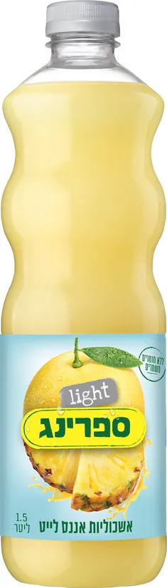 ספרינג משקה קל אשכוליות אננס לייט 1.5 ליטר