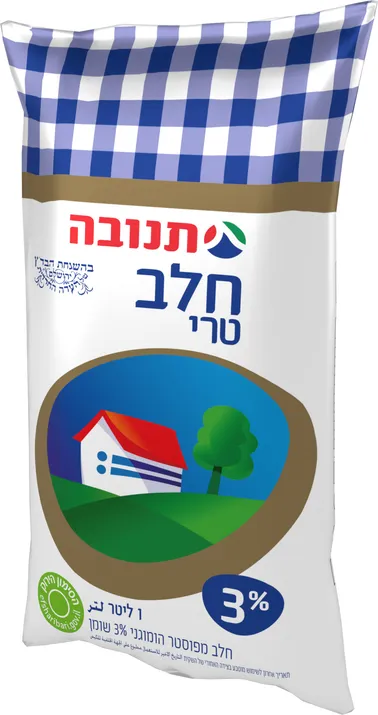 חלב בשקית 3% 1 ליטר