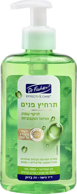 תרחיץ פנים לעור מעורב עד שמן משאבה